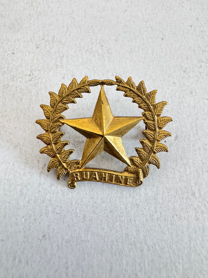 WW1 New Zealand Army 17th Ruahine Regiment Cap Badge