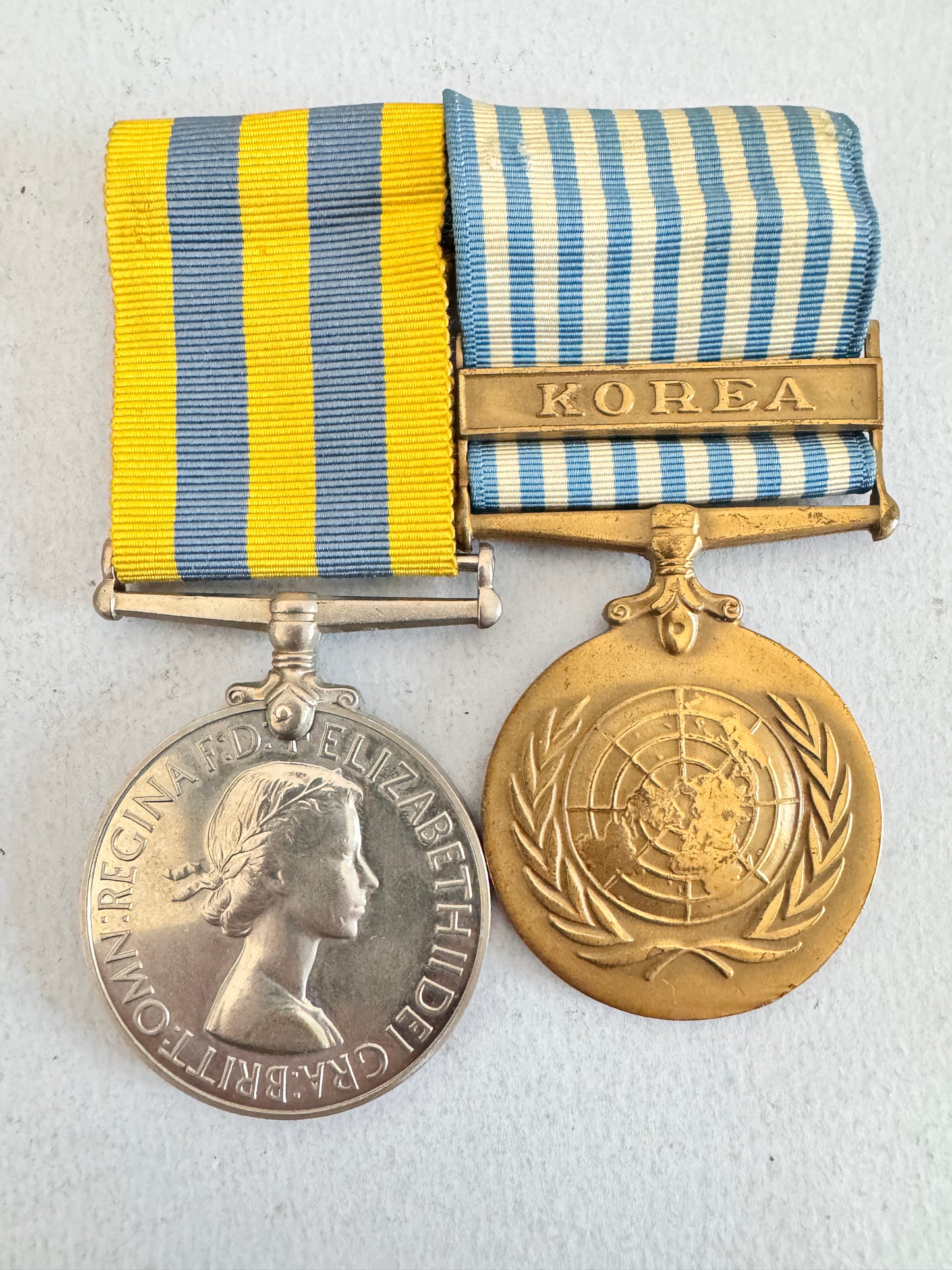 Korean War Medals British Issue UN Korea