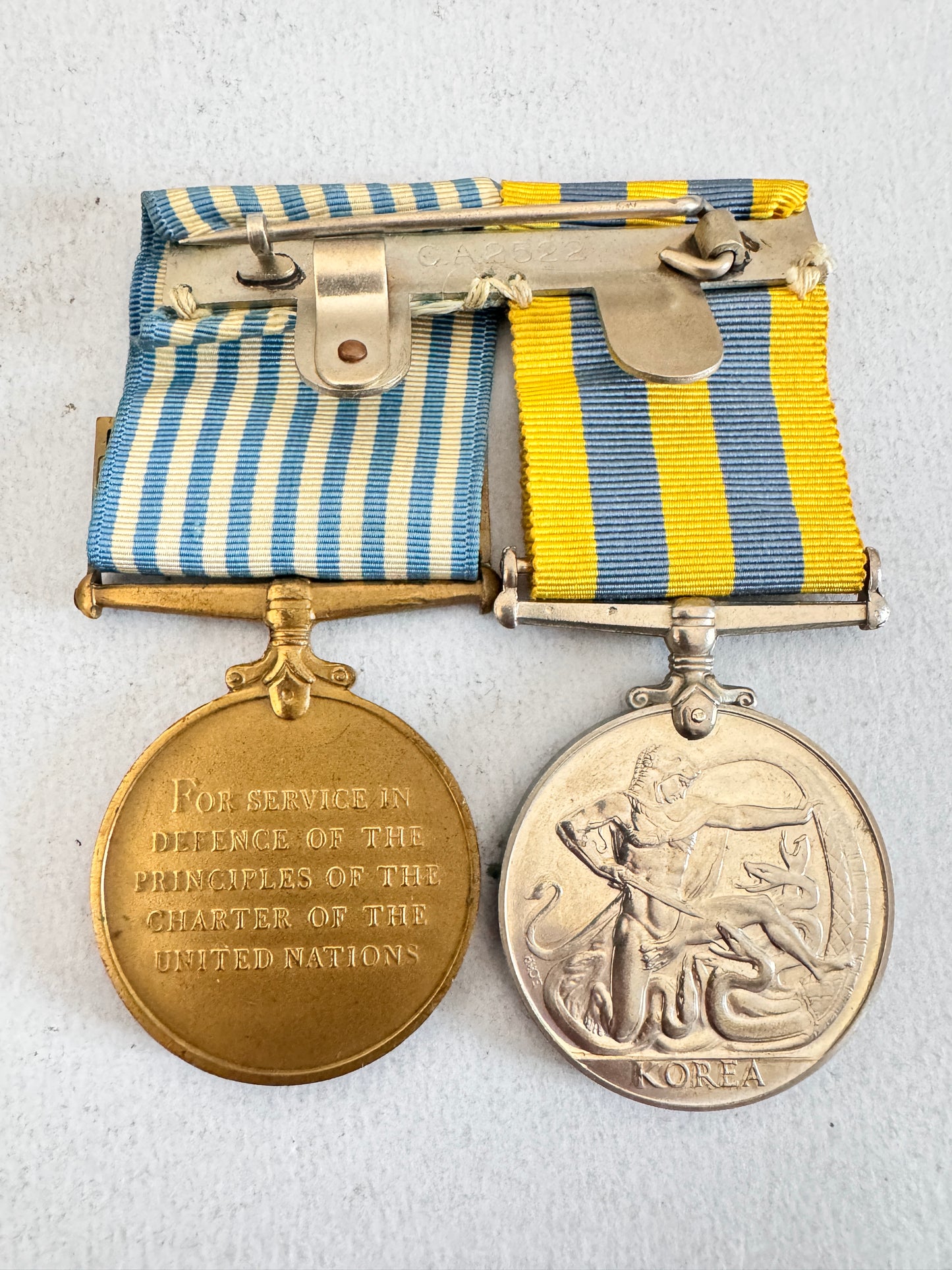 Korean War Medals British Issue UN Korea