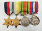 WW2 British Atlantic Star Campaign Miniature Medal Bar Group