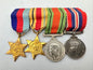 WW2 British Africa Star Campaign Miniature Medal Bar Group
