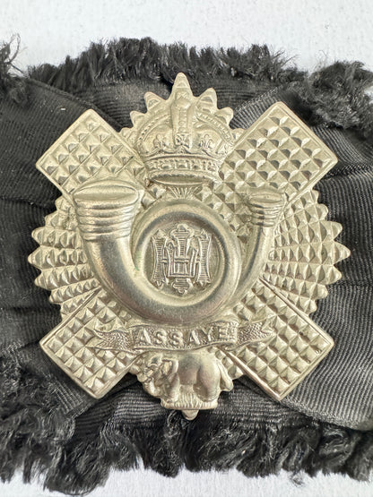 WW2 British Army Highland Light Infantry Regiment Glengarry Cap Badge