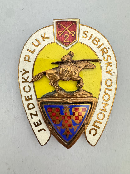 Czechoslovak Army 2nd Siberian Cavalry Regiment Olomouc Honour Badge