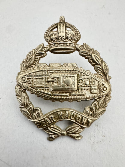 WW2 British Army Royal Tank Regiment Cap Badge RTR