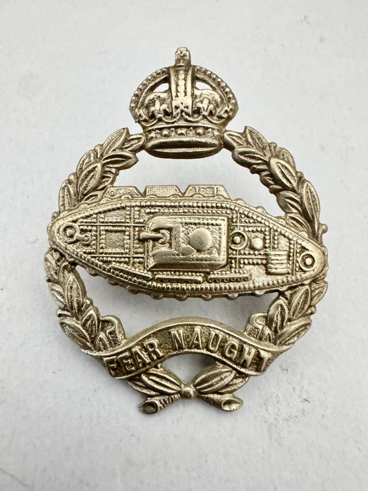 WW2 British Army Royal Tank Regiment Cap Badge RTR