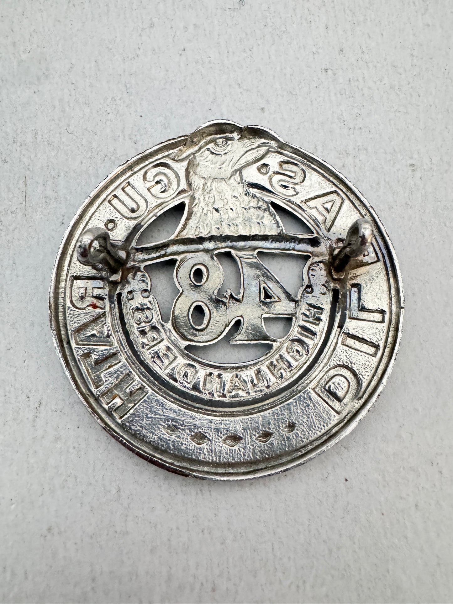 WW2 Canadian Army 48th Highlanders Glengarry Cap Badge
