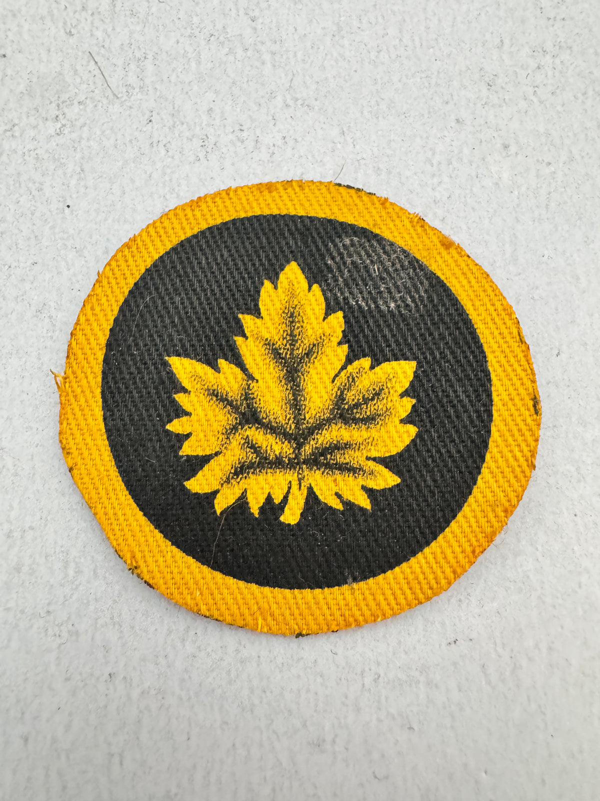WW2 Canadian Military Headquarters Printed Formation Sign Badge