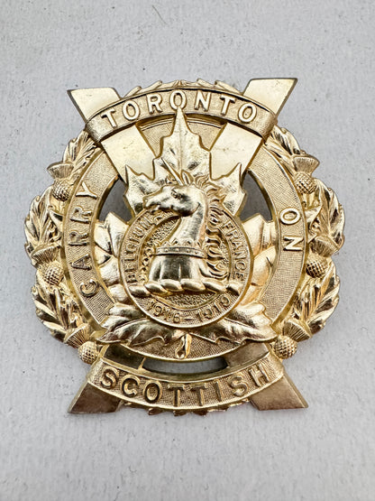 WW2 Canadian Army Toronto Scottish Cap Badge