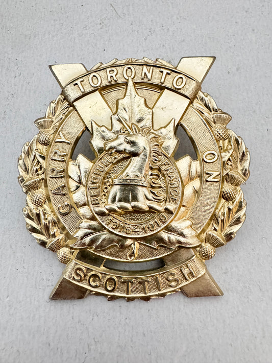 WW2 Canadian Army Toronto Scottish Cap Badge