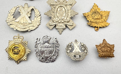 WW2 Canadian Army Cap Badges & Collar Badges