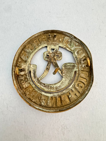 British Army Royal Jersey Light Infantry Helmet Plate Centre Badge