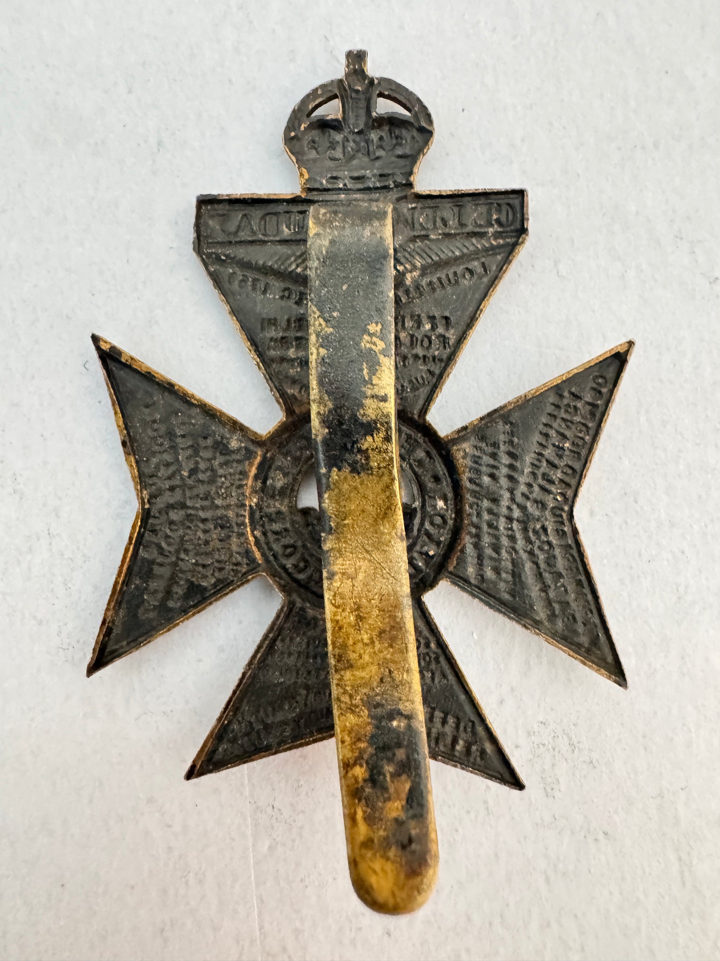 WW2 British Army The King's Royal Rifle Corps Cap Badge