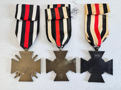 WW1 German Hindenburg Honour Cross Medal Full Set