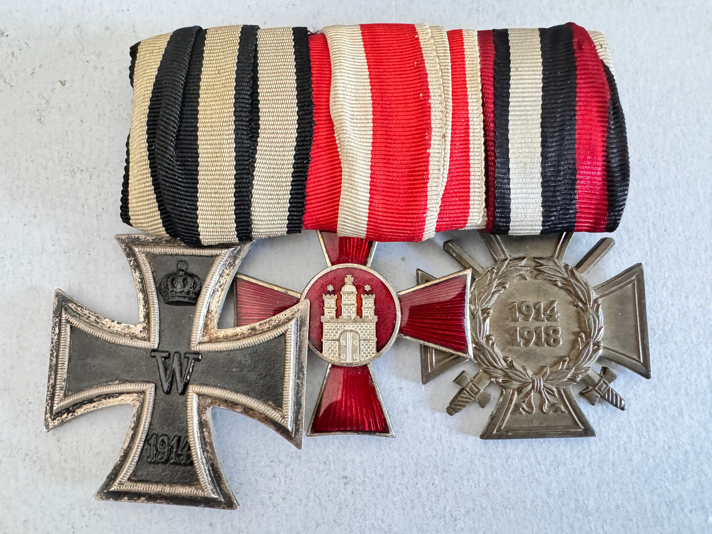 WW1 German Prussian Iron Cross Hanseatic Cross Medal Bar