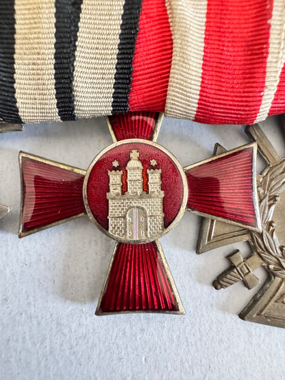WW1 German Prussian Iron Cross Hanseatic Cross Medal Bar
