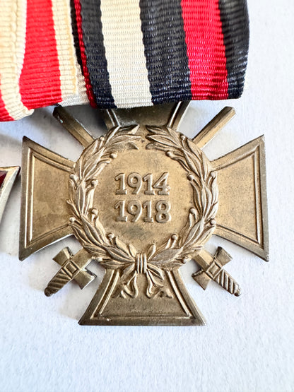 WW1 German Prussian Iron Cross Hanseatic Cross Medal Bar