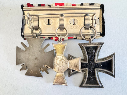 WW1 German Prussian Iron Cross Hanseatic Cross Medal Bar