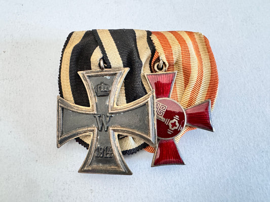 WW1 German Prussian Iron Cross Hanseatic Cross BREMEN Medal Bar