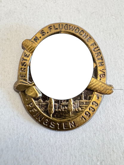 Third Reich NSFK Flugwoche Furth Pfingsten 1933 Tinnie Badge