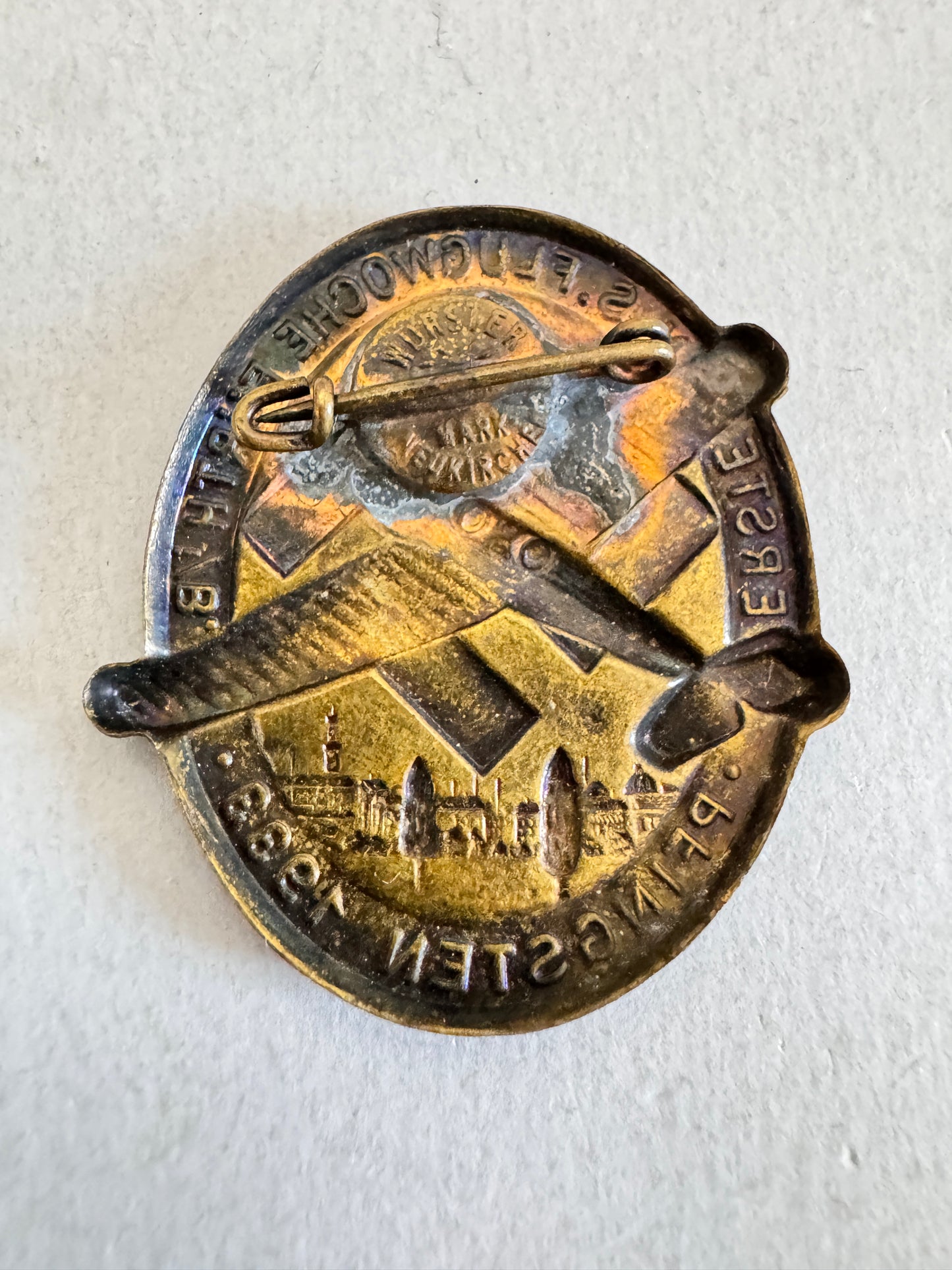 Third Reich NSFK Flugwoche Furth Pfingsten 1933 Tinnie Badge