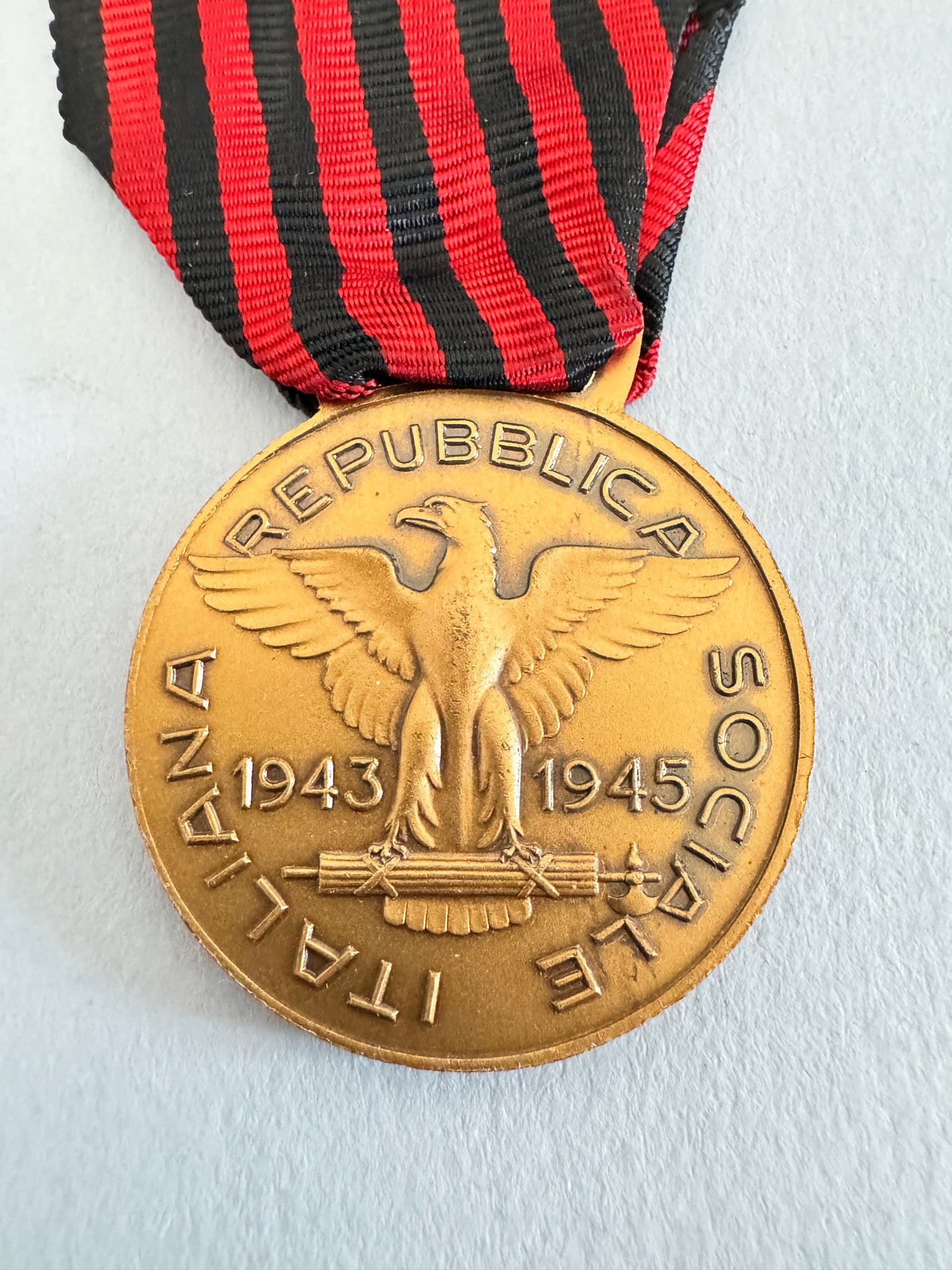 WW2 Italian Medal for Combatant Veterans Repubblica Sociale Italiana RSI