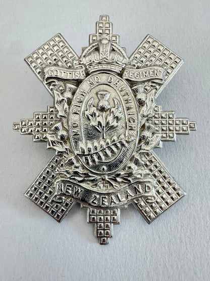 WW2 New Zealand Scottish (1st Armoured Car) Regiment Cap Badge