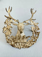 WW2 British Army Gordon Highlanders Officer's Glengarry Cap Badge