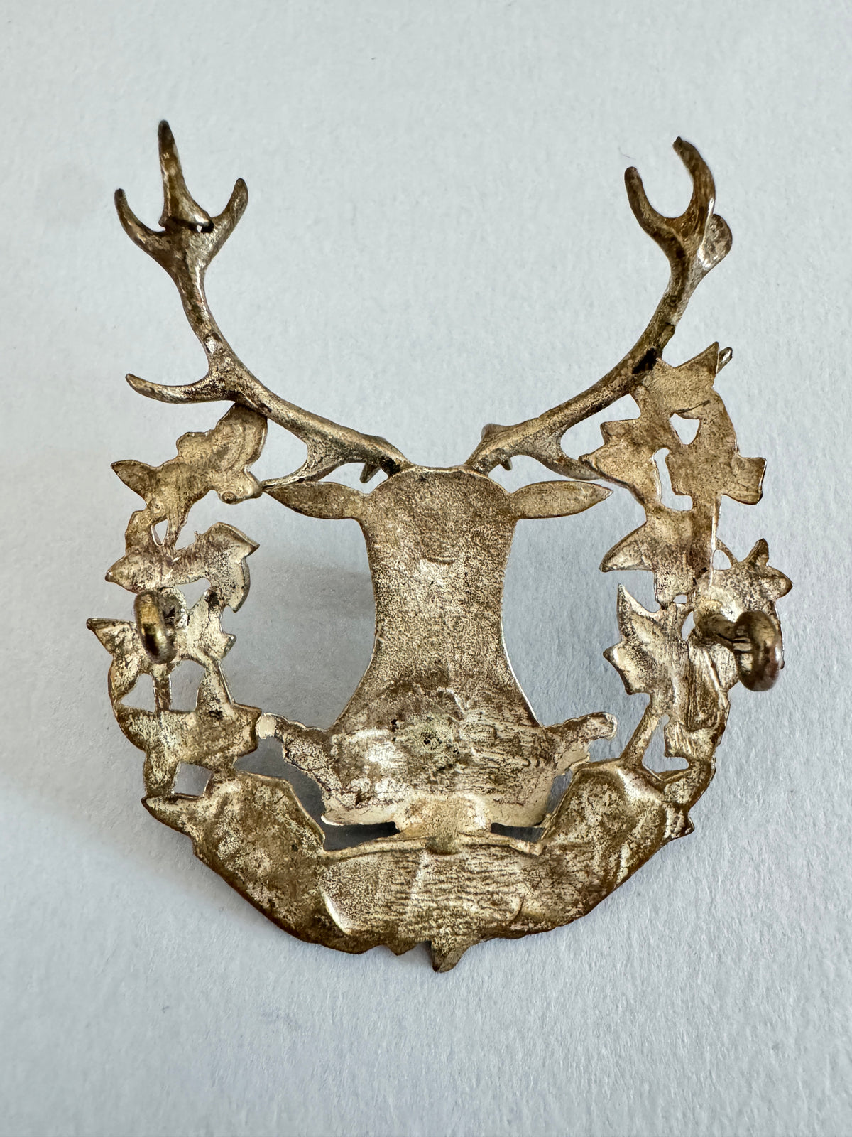 WW2 British Army Gordon Highlanders Officer's Glengarry Cap Badge