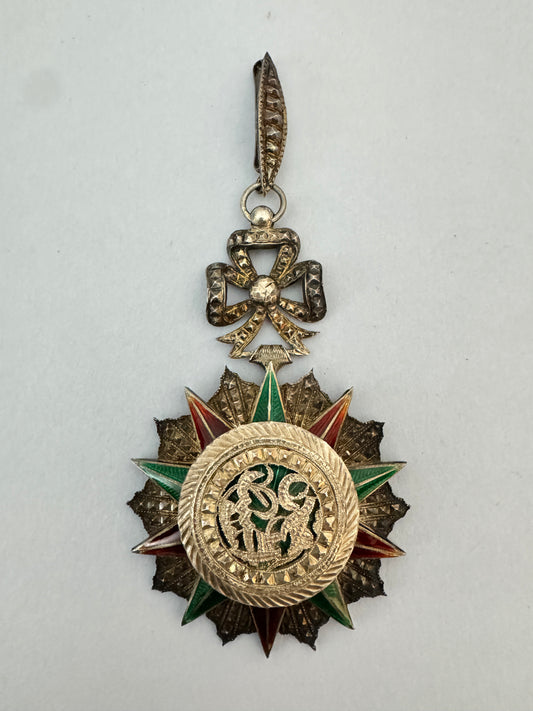 Tunisian Order of Nichan Iftikhar Commander Neck Badge Medal (Order of Glory)