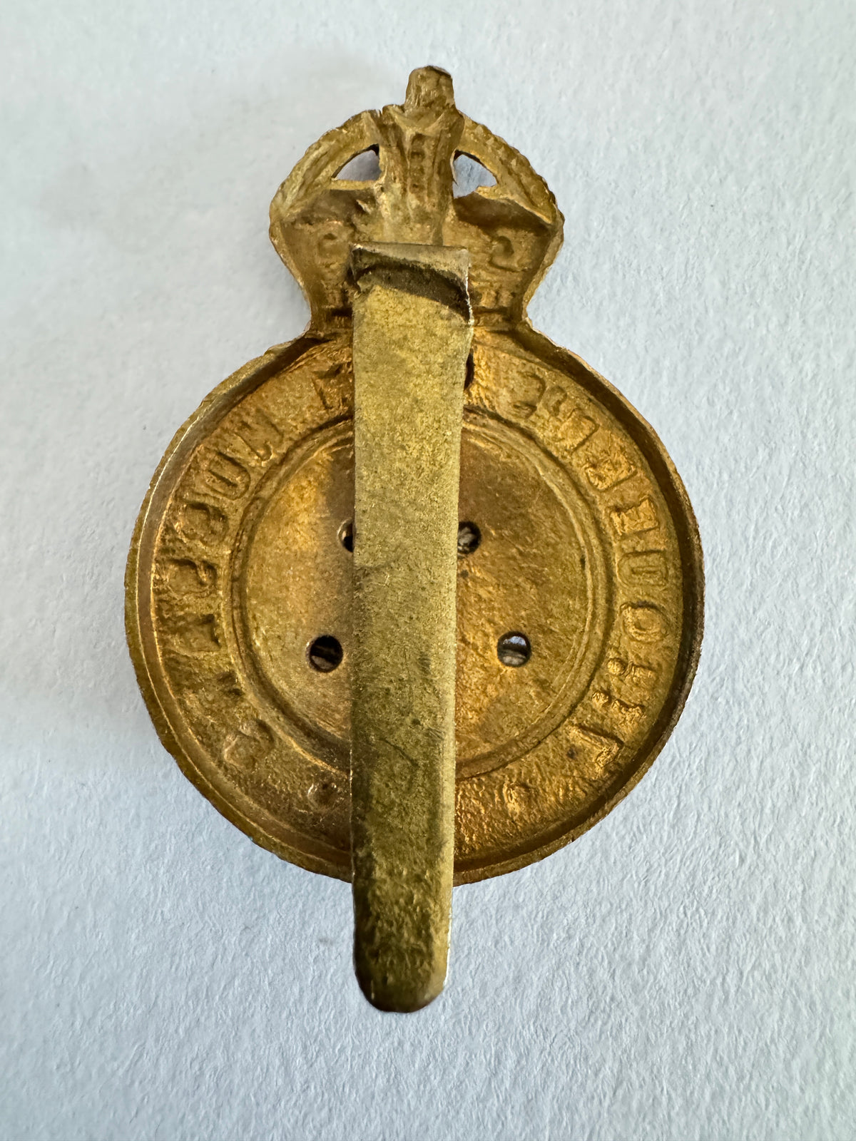 WW2 British Army 7th Queen's Own Hussars Regiment Cap Badge