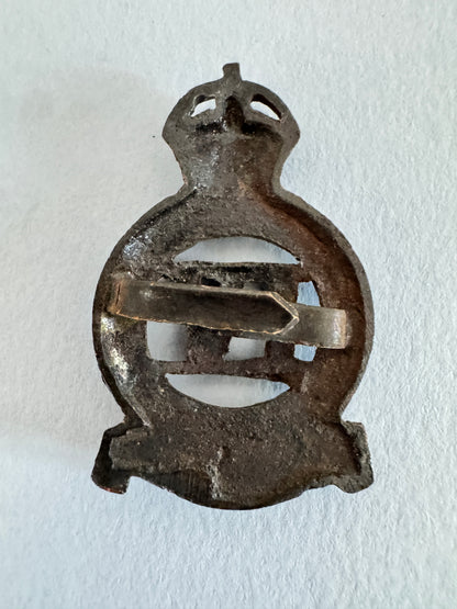 WW2 British Army 4th Queen's Own Hussars Regiment Officer's Cap Badge
