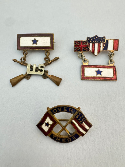 WW1 United States Son in Service Enamel Pin Badges