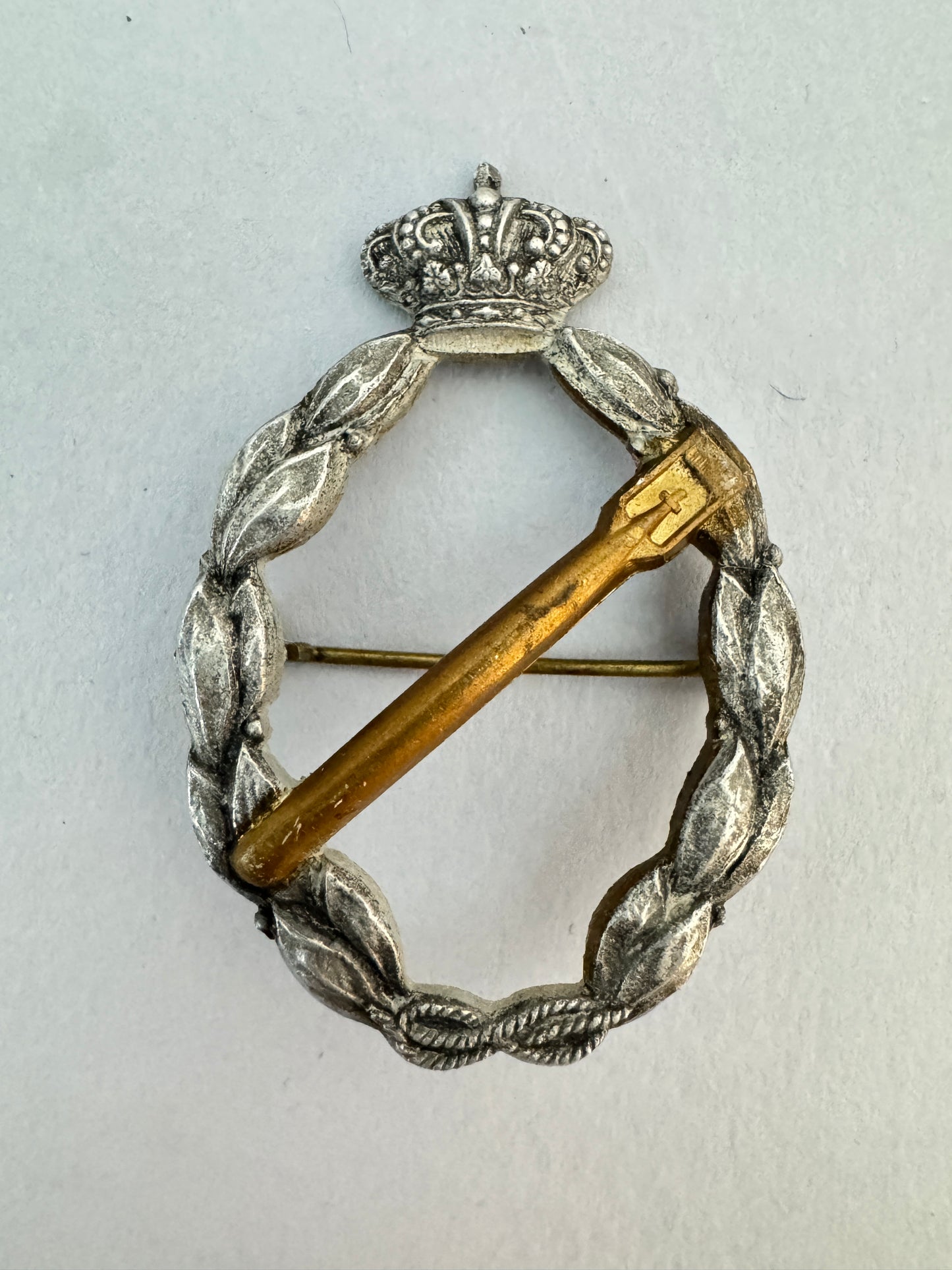 WW2 Italian Air Force Gold Torpedo Aircraft Qualification Badge BOMISA