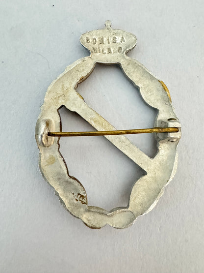 WW2 Italian Air Force Gold Torpedo Aircraft Qualification Badge BOMISA