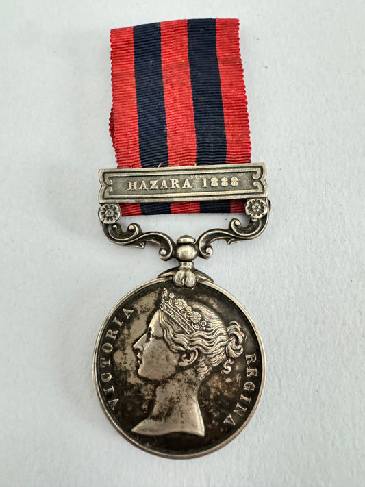 British India Medal HAZARA 1888 Seaforth Highlanders