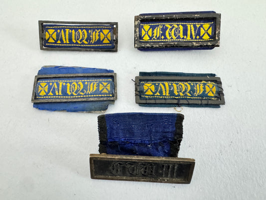 Imperial German Prussian Landwehr Long Service Ribbon Bars