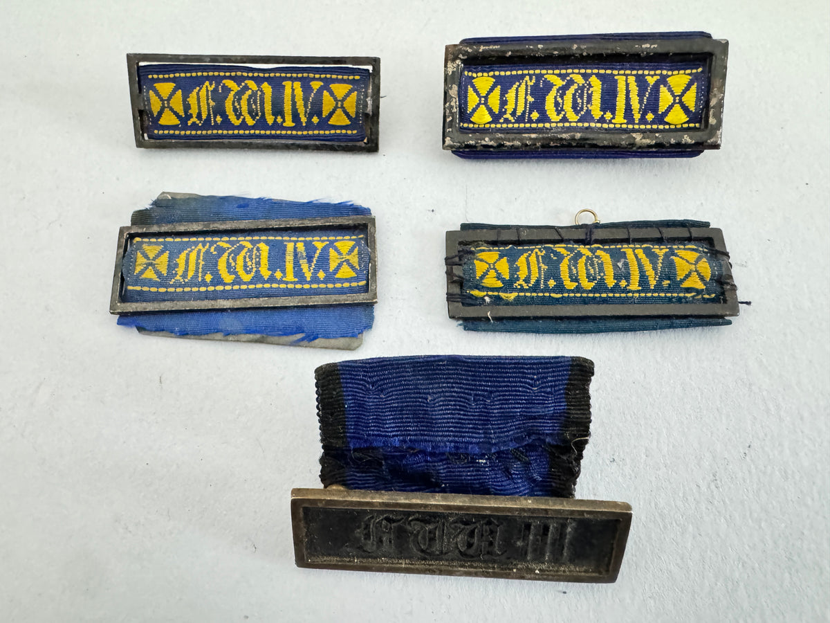 Imperial German Prussian Landwehr Long Service Ribbon Bars