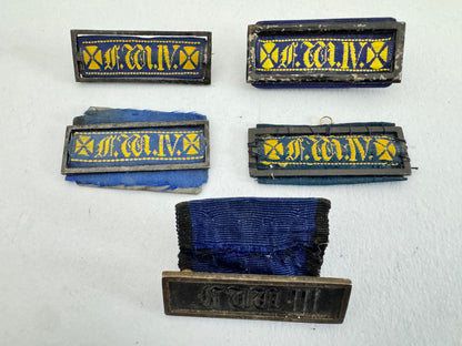 Imperial German Prussian Landwehr Long Service Ribbon Bars