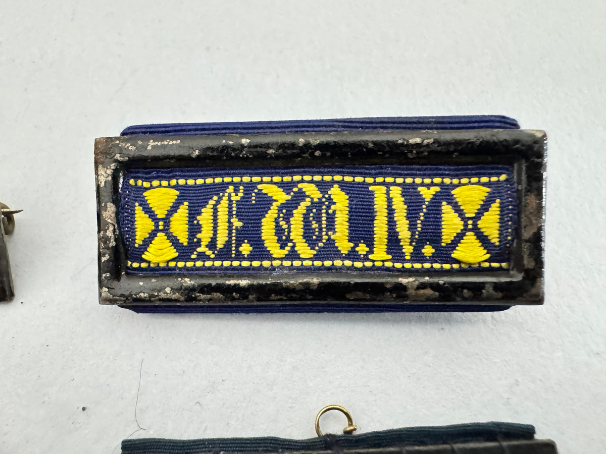 Imperial German Prussian Landwehr Long Service Ribbon Bars