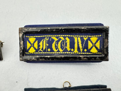 Imperial German Prussian Landwehr Long Service Ribbon Bars