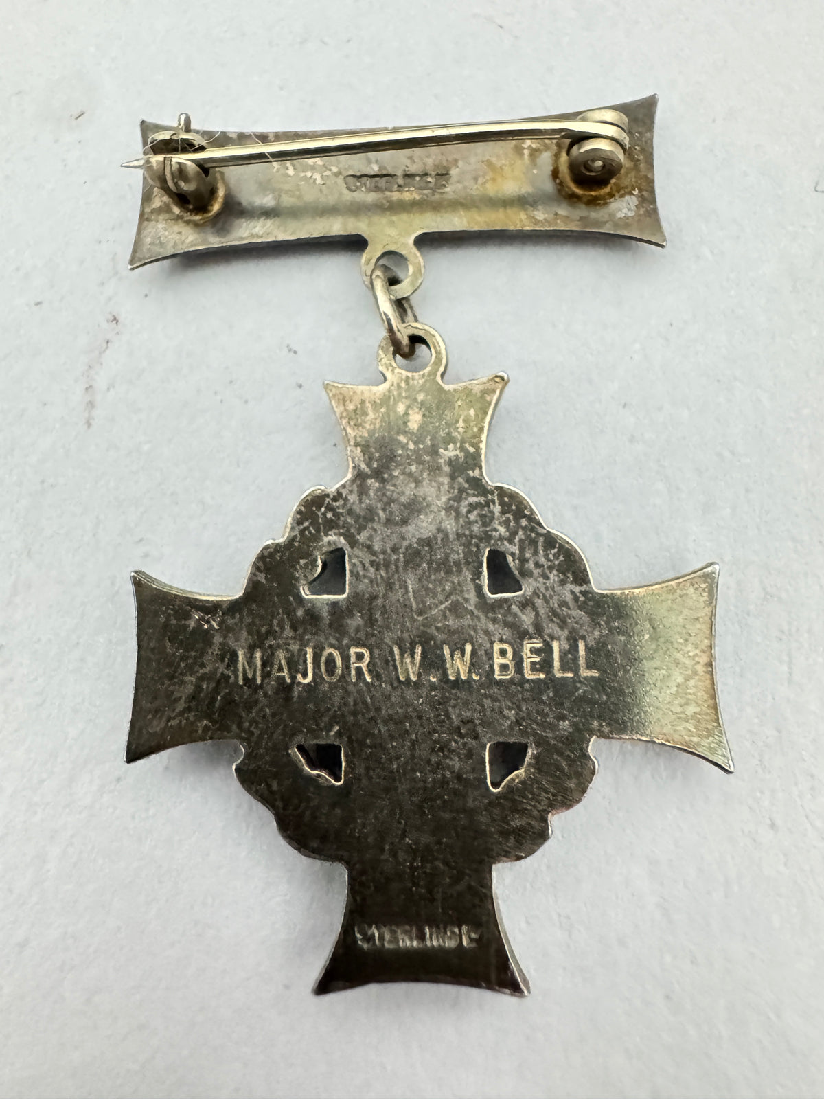 WW1 Canadian Army Officer Medal Bar & Memorial Cross Cased