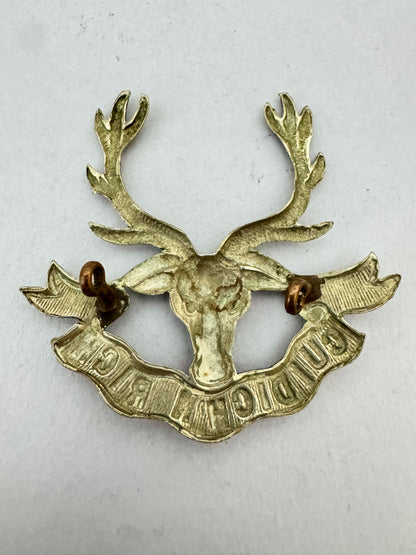 WW2 British Army Seaforth Highlanders Regiment Glengarry Cap Badge
