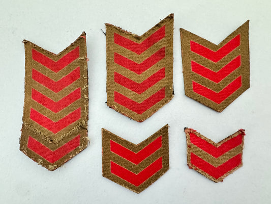WW2 British Army Battledress Service Stripe Chevron Arm Badges