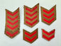 WW2 British Army Battledress Service Stripe Chevron Arm Badges