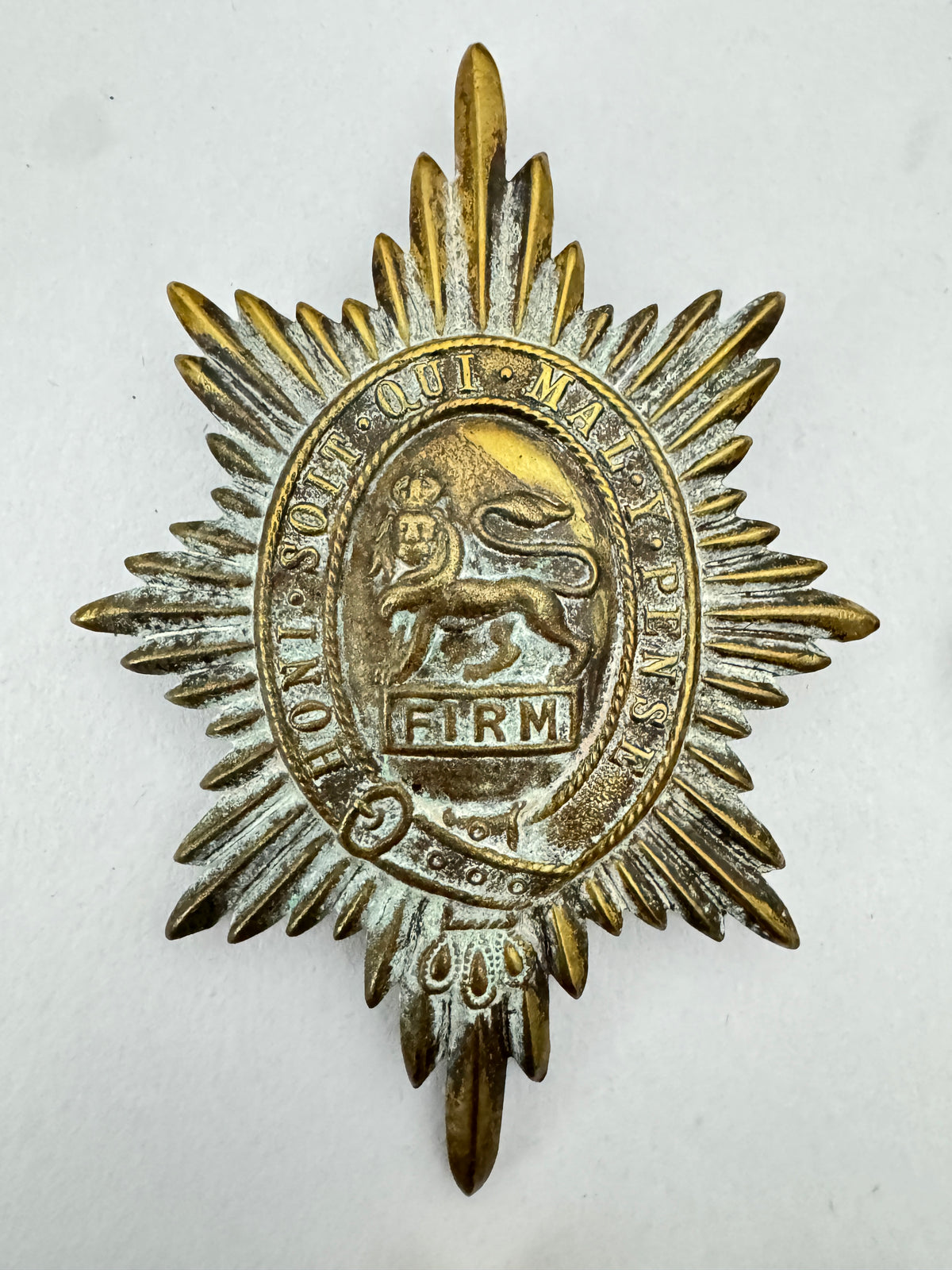 WW1 British Army Coldstream Grenadier Scots Irish Guards Valise Badge Insignia
