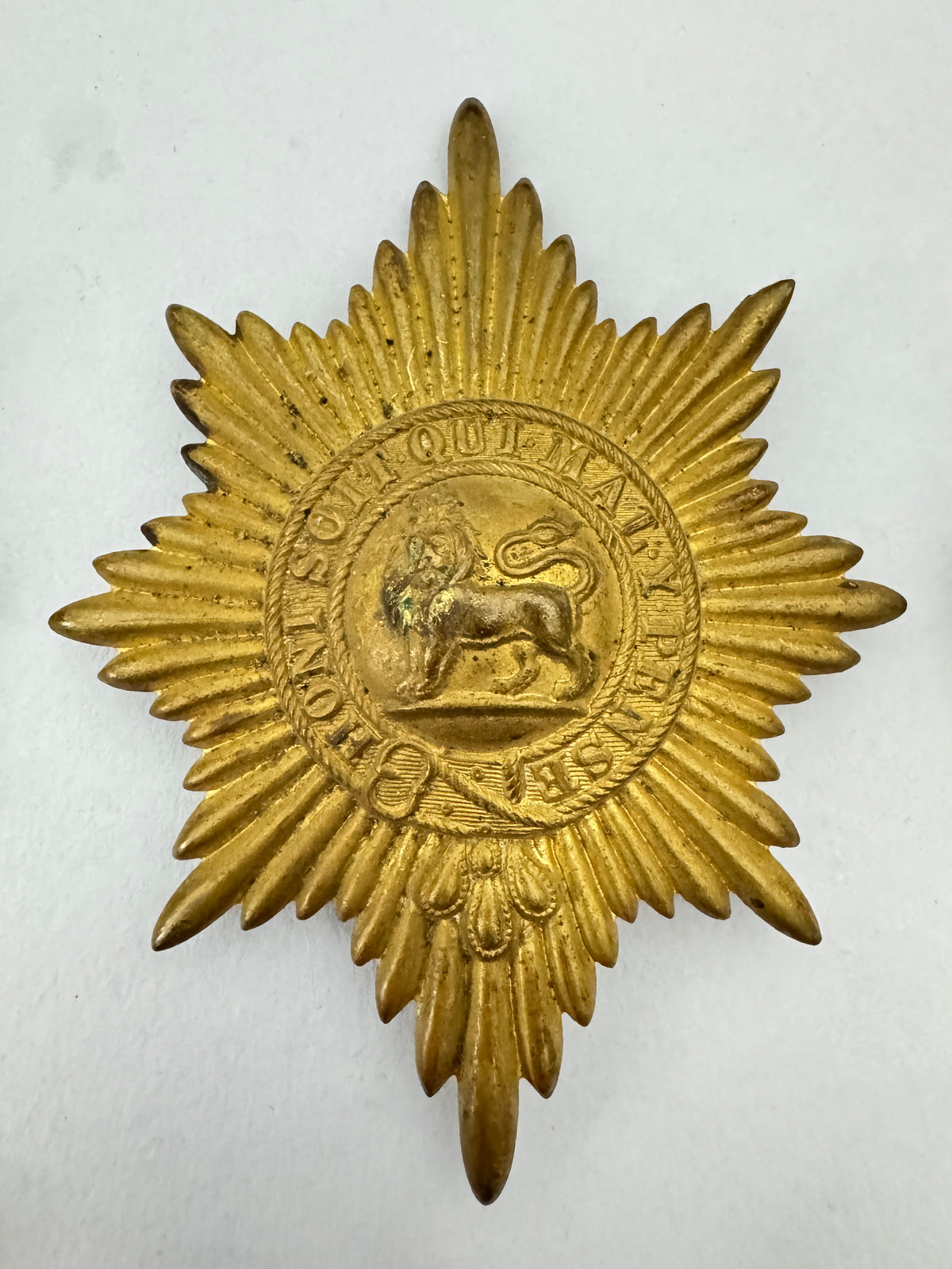WW1 British Army Coldstream Grenadier Scots Irish Guards Valise Badge Insignia