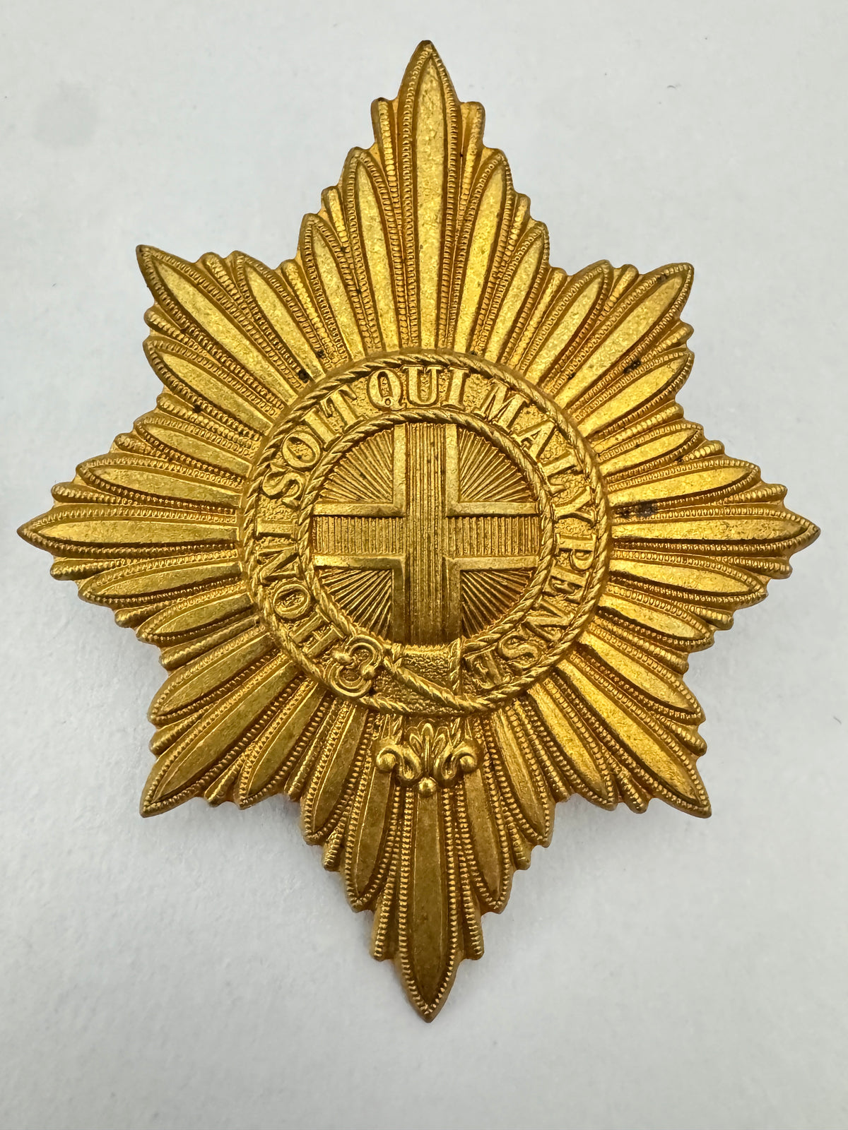 WW1 British Army Coldstream Grenadier Scots Irish Guards Valise Badge Insignia