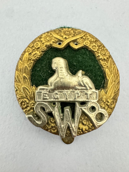 WW2 British Army South Wales Borderers Cap Badge SWB