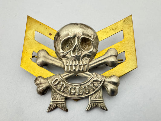 WW2 British Army 17th/21st Lancers NCO Uniform Arm Badge Motto