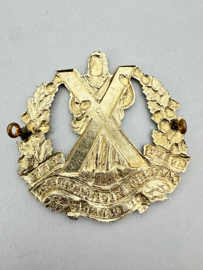 WW2 Canadian Queen's Cameron Highlanders Glengarry Cap Badge BIRKS